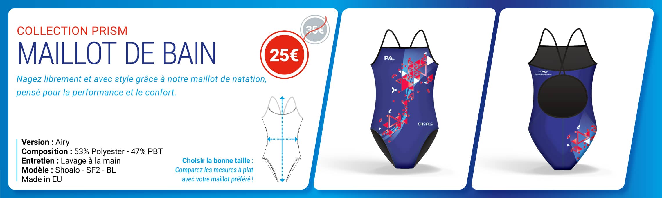 Maillot de Bain Airy - Collection Prism