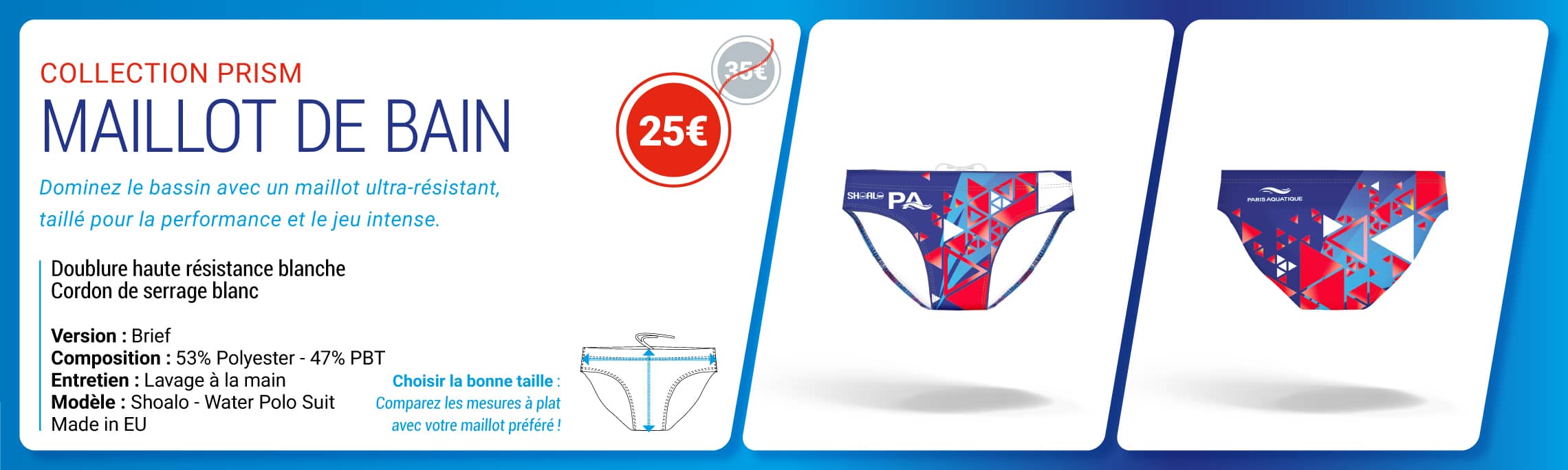 Maillot de Bain Brief - Collection Prism