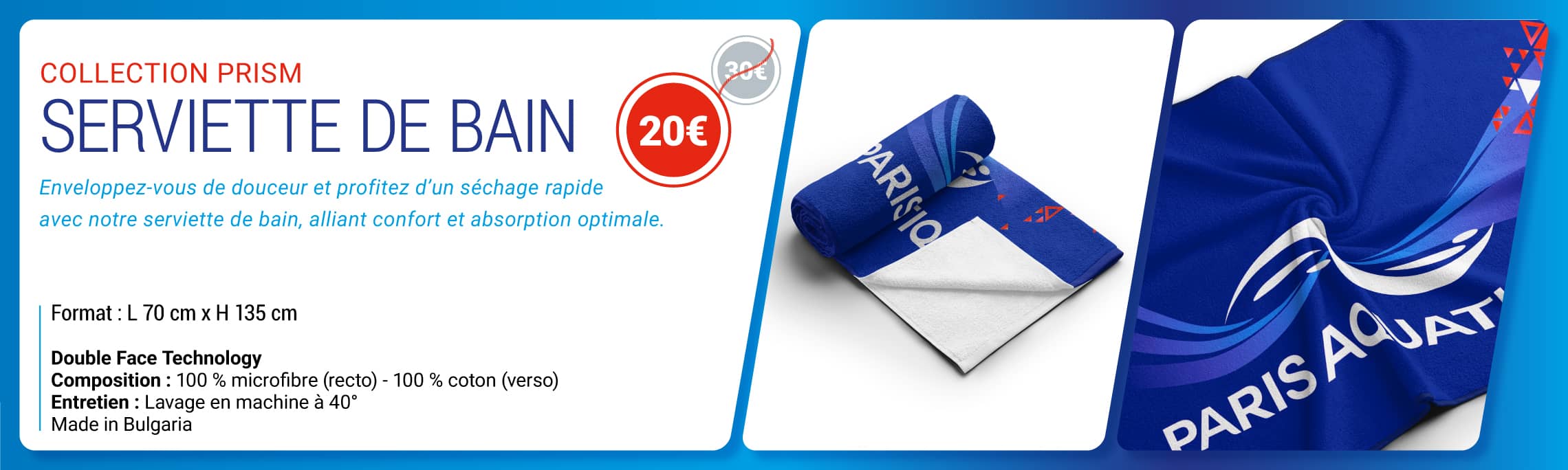 Serviette de Bain - Collection Prism